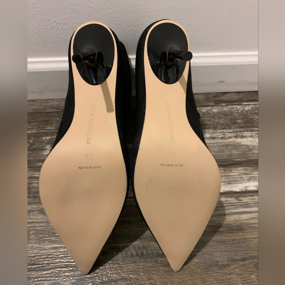NWOT Good American Classic Heel Bootie Size 12 - Picture 3 of 12